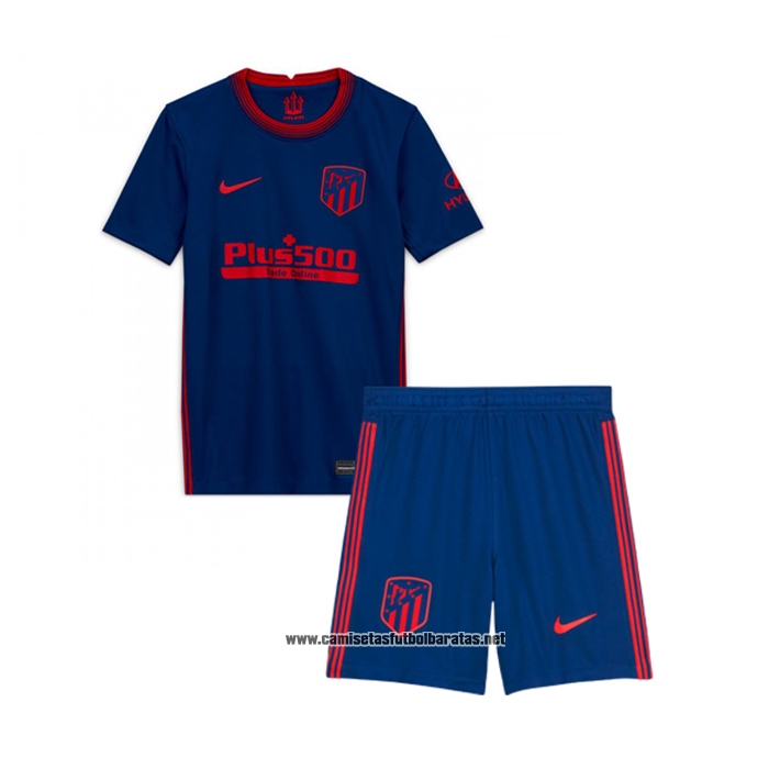Segunda Atletico Madrid Camiseta Nino 2020-2021